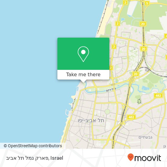 Карта פארק נמל תל אביב