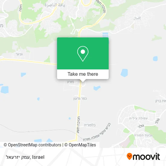 Карта עמק יזרעאל
