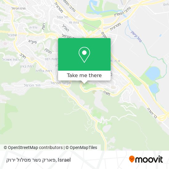 פארק נשר מסלול ירוק map