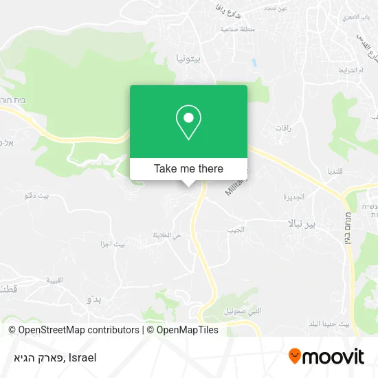 Карта פארק הגיא