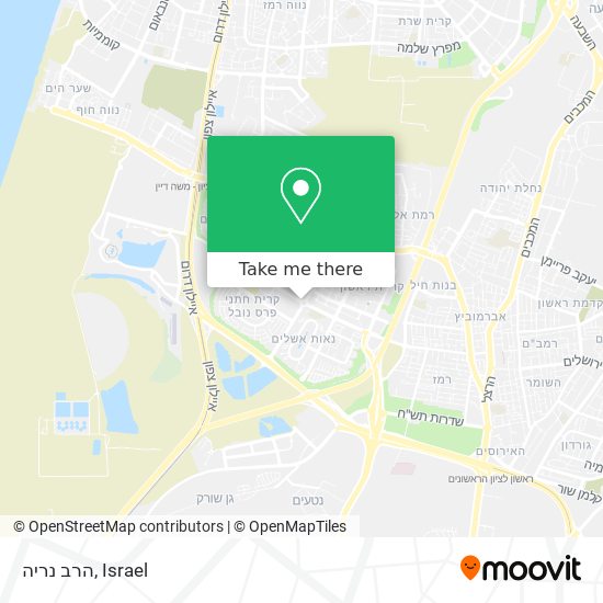 הרב נריה map