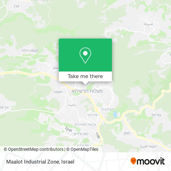Карта Maalot Industrial Zone