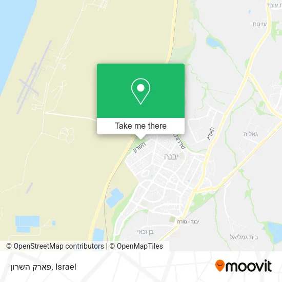 Карта פארק השרון