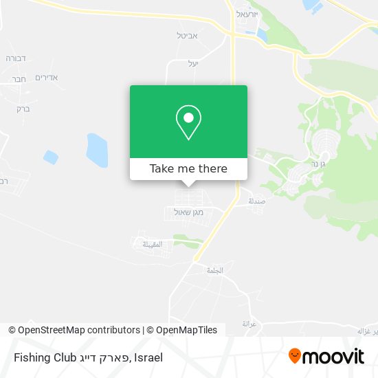 Карта Fishing Club פארק דייג