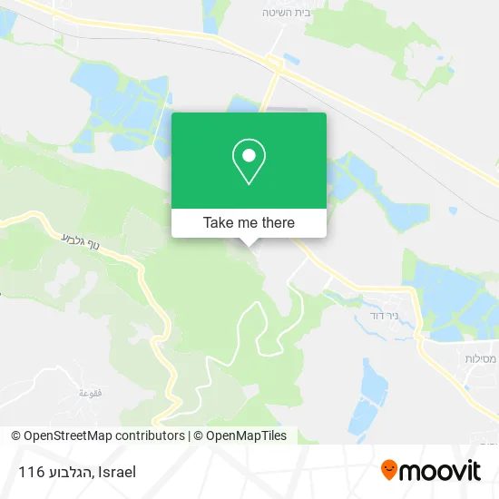 Карта הגלבוע 116