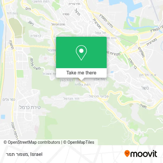 Карта מצפור תמר