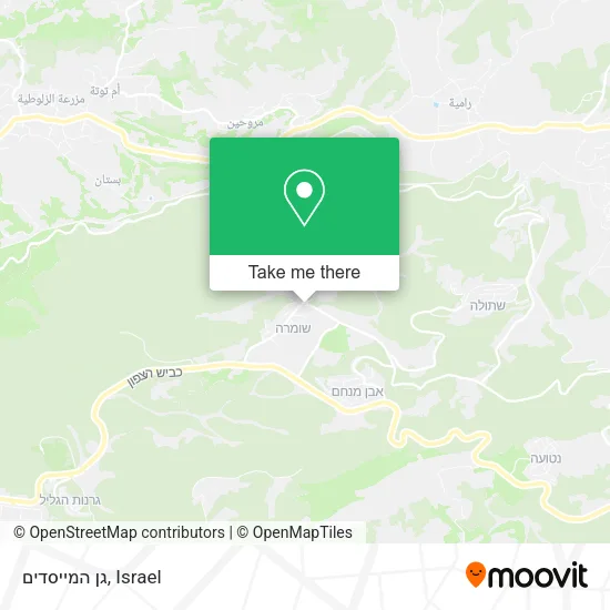 Карта גן המייסדים
