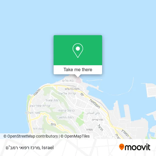 Карта מרכז רפואי רמב"ם