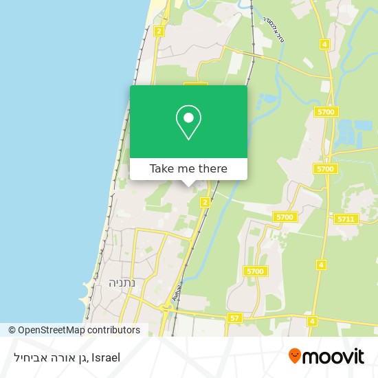 גן אורה אביחיל map