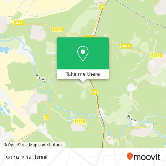 Карта יער יד מרדכי