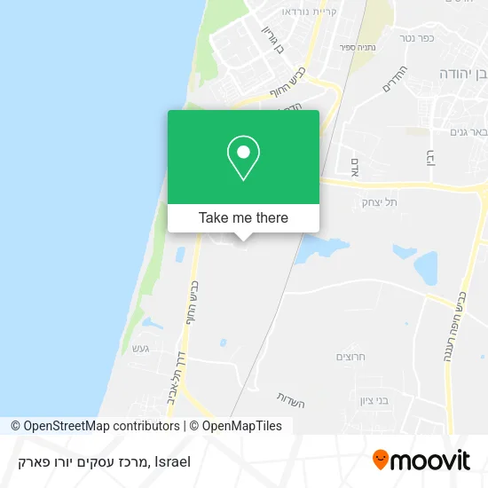 Карта מרכז עסקים יורו פארק