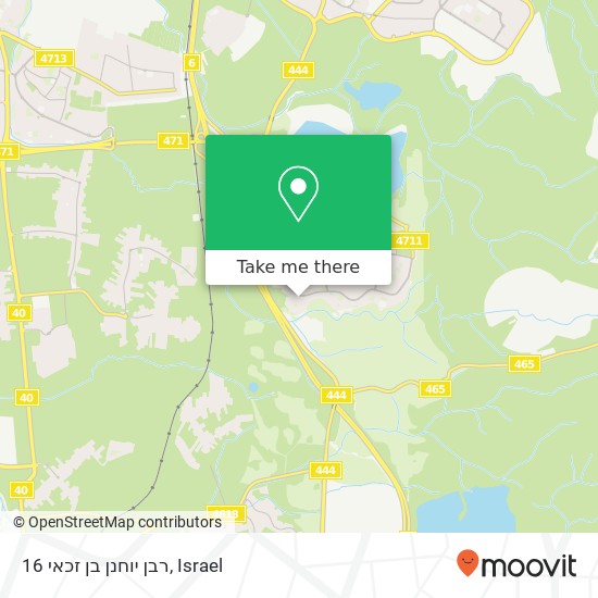 רבן יוחנן בן זכאי 16 map