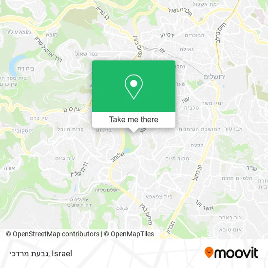 Карта גבעת מרדכי
