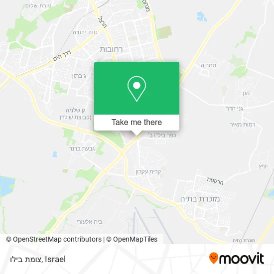 Карта צומת בילו