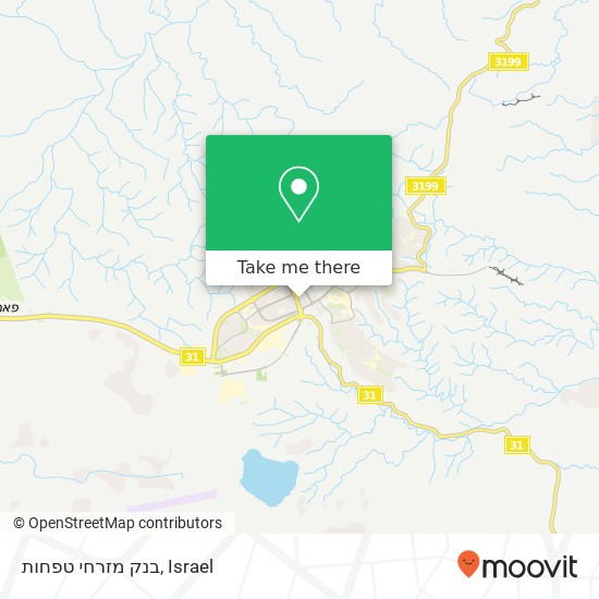 בנק מזרחי טפחות map