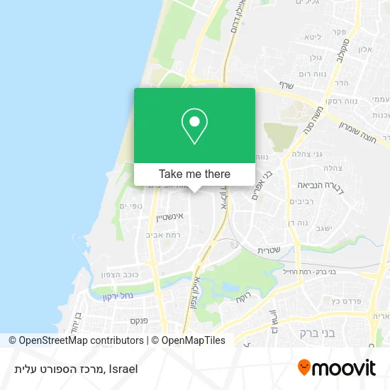 Карта מרכז הספורט עלית