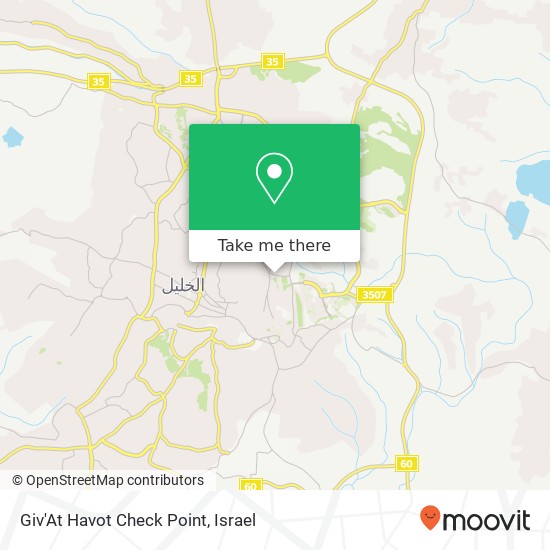 Карта Giv'At Havot Check Point