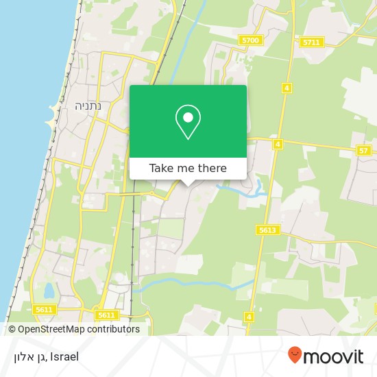 גן אלון map