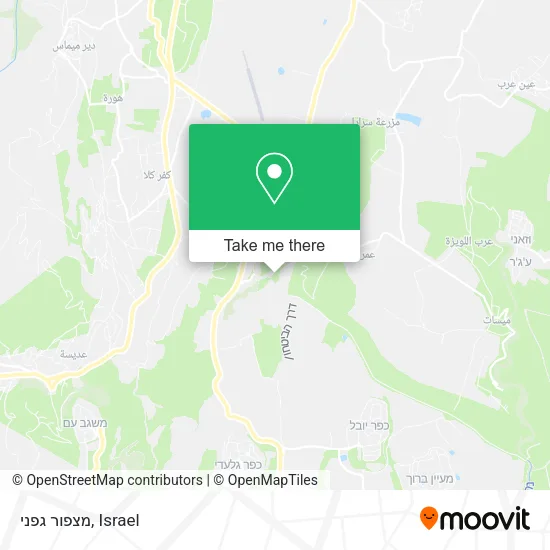 Карта מצפור גפני