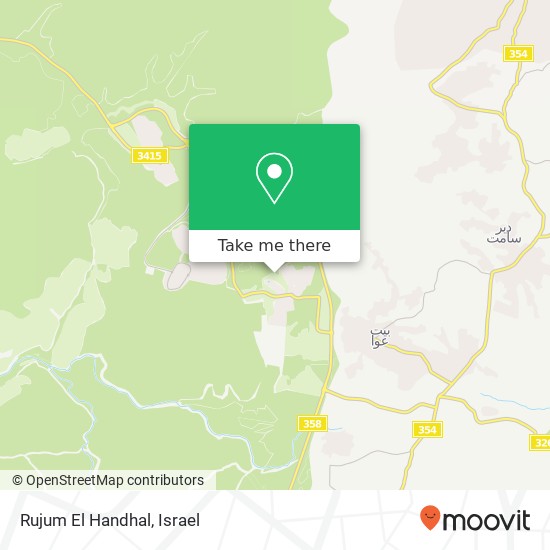 Карта Rujum El Handhal