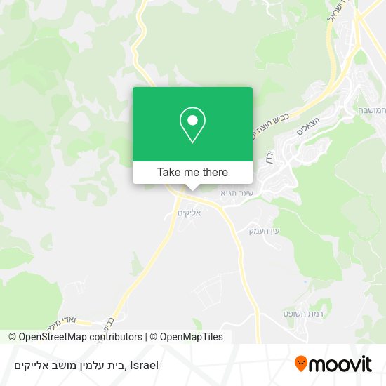 בית עלמין מושב אלייקים map