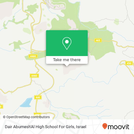 Dair Abumesh'Al High School For Girls map