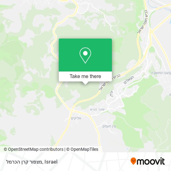 מצפור קרן הכרמל map