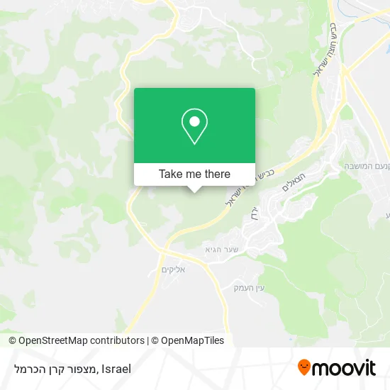 Карта מצפור קרן הכרמל