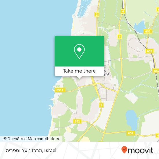 מרכז נוער וספריה map