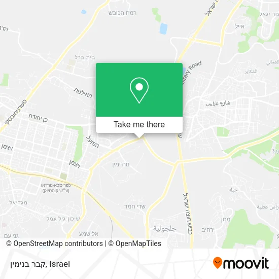 Карта קבר בנימין