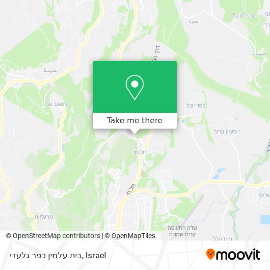 בית עלמין כפר גלעדי map