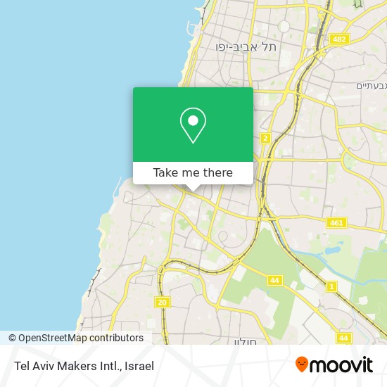 Tel Aviv Makers Intl. map