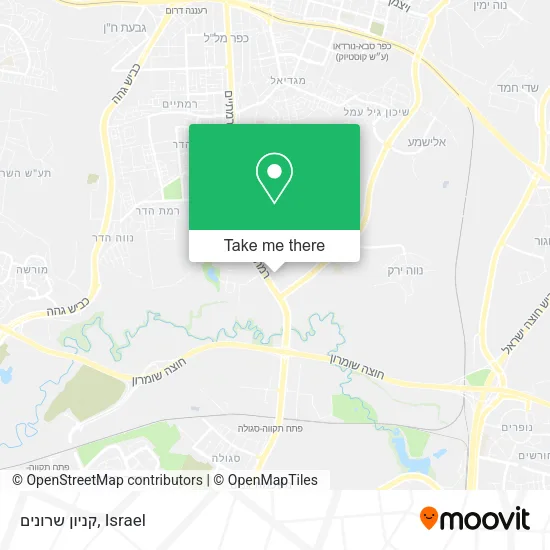 Карта קניון שרונים