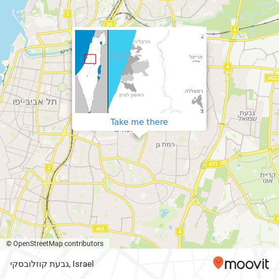 גבעת קוזלובסקי map