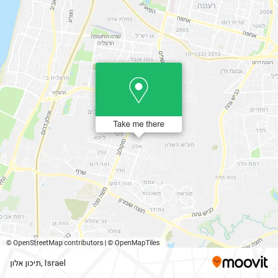 Карта תיכון אלון