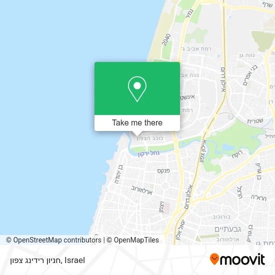 Карта חניון רידינג צפון