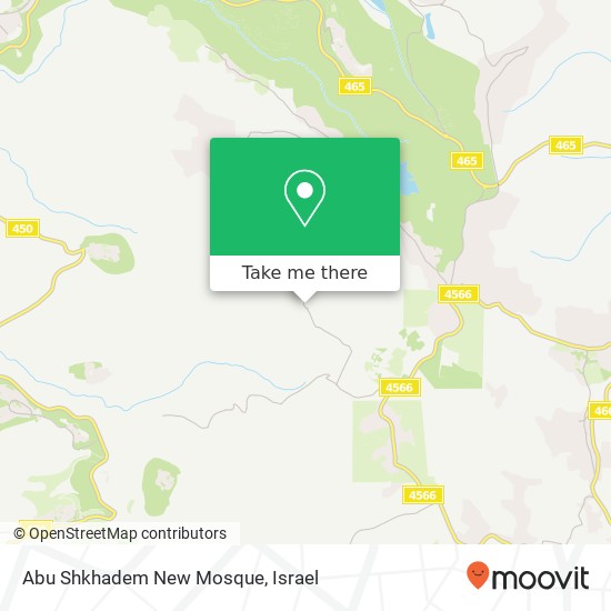 Abu Shkhadem New Mosque map