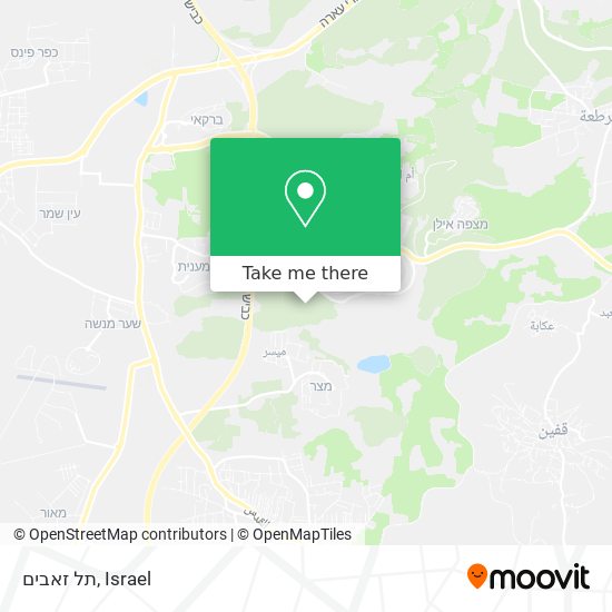 תל זאבים map