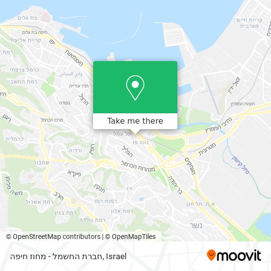 חברת החשמל - מחוז חיפה map