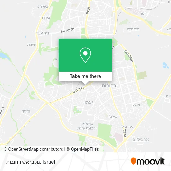 Карта מכבי אש רחובות