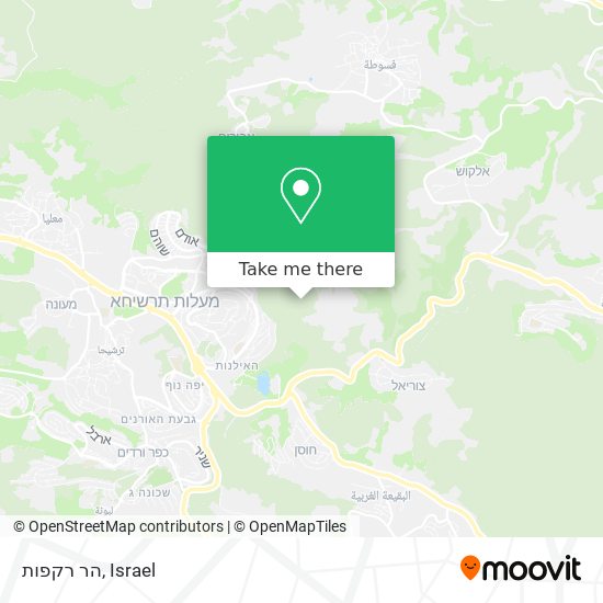 הר רקפות map