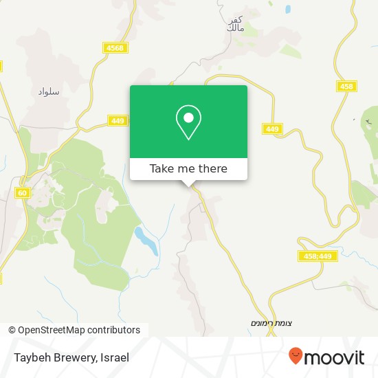 Карта Taybeh Brewery