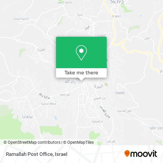 Карта Ramallah Post Office
