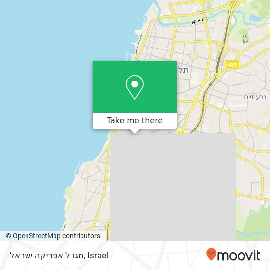 Карта מגדל אפריקה ישראל