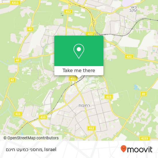 מחסני כמעט חינם map