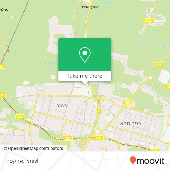 ארקפה map