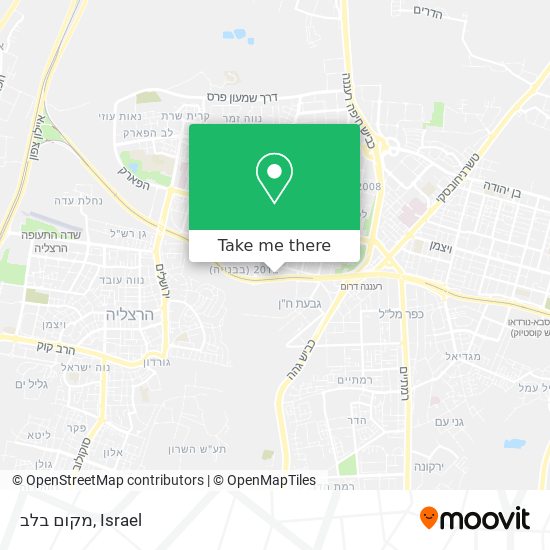 מקום בלב map