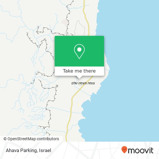 Ahava Parking map