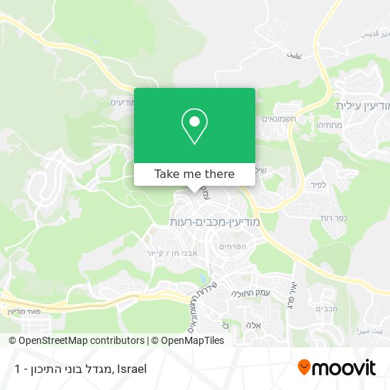 מגדל בוני התיכון - 1 map