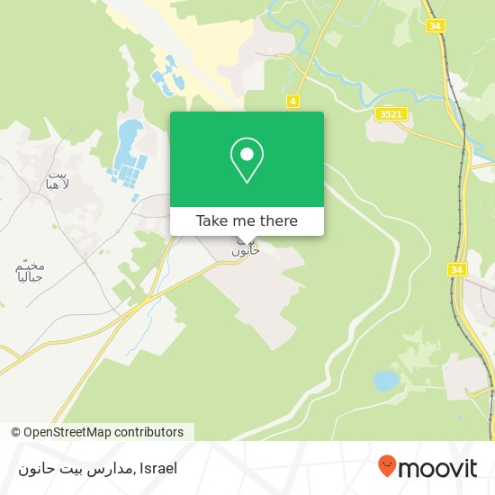 Карта مدارس بيت حانون